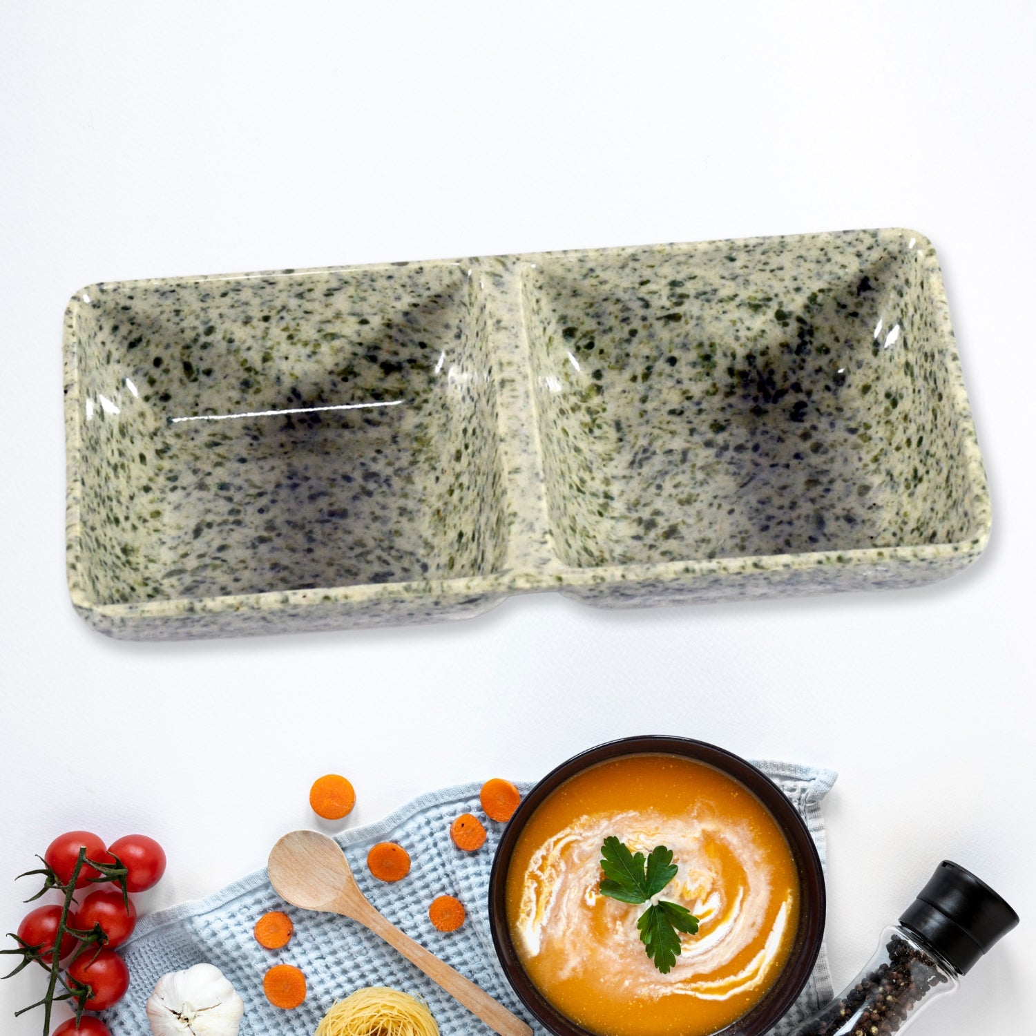 Sunday Funday 6-Piece Tea Set – Platter & Dual Bowl Sunday Funday 6-Piece Tea Set – Platter & Dual Bowl